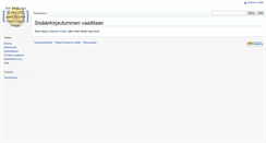 Desktop Screenshot of mediawiki01.internetix.fi